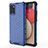 Carcasa Bumper Funda Silicona Transparente 360 Grados AM1 para Samsung Galaxy M02s Azul