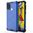 Carcasa Bumper Funda Silicona Transparente 360 Grados AM1 para Samsung Galaxy M21s Azul