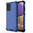 Carcasa Bumper Funda Silicona Transparente 360 Grados AM1 para Samsung Galaxy M32 5G Azul