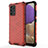 Carcasa Bumper Funda Silicona Transparente 360 Grados AM1 para Samsung Galaxy M32 5G Rojo