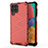 Carcasa Bumper Funda Silicona Transparente 360 Grados AM1 para Samsung Galaxy M33 5G Rojo
