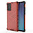 Carcasa Bumper Funda Silicona Transparente 360 Grados AM1 para Samsung Galaxy Note 20 5G Rojo