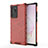 Carcasa Bumper Funda Silicona Transparente 360 Grados AM1 para Samsung Galaxy Note 20 Ultra 5G Rojo