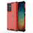 Carcasa Bumper Funda Silicona Transparente 360 Grados AM1 para Samsung Galaxy Quantum2 5G Rojo