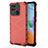 Carcasa Bumper Funda Silicona Transparente 360 Grados AM1 para Xiaomi Redmi 10 India Rojo