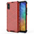 Carcasa Bumper Funda Silicona Transparente 360 Grados AM1 para Xiaomi Redmi 9AT Rojo