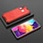 Carcasa Bumper Funda Silicona Transparente 360 Grados AM2 para Samsung Galaxy M10S Rojo