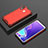 Carcasa Bumper Funda Silicona Transparente 360 Grados AM2 para Samsung Galaxy M20 Rojo