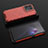 Carcasa Bumper Funda Silicona Transparente 360 Grados AM3 para Oppo Reno8 5G Rojo