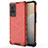 Carcasa Bumper Funda Silicona Transparente 360 Grados AM3 para Vivo X60 Pro 5G Rojo
