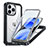 Carcasa Bumper Funda Silicona Transparente 360 Grados con Mag-Safe Magnetic AC1 para Apple iPhone 14 Pro Max Negro