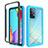 Carcasa Bumper Funda Silicona Transparente 360 Grados JX2 para Samsung Galaxy A52 5G Azul Cielo