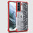 Carcasa Bumper Funda Silicona Transparente 360 Grados M05 para Samsung Galaxy S21 Plus 5G Rojo