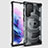 Carcasa Bumper Funda Silicona Transparente 360 Grados M05 para Samsung Galaxy S21 Ultra 5G Negro