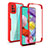Carcasa Bumper Funda Silicona Transparente 360 Grados MJ1 para Samsung Galaxy A51 4G Rojo