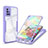 Carcasa Bumper Funda Silicona Transparente 360 Grados MJ1 para Samsung Galaxy A71 4G A715 Morado