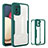 Carcasa Bumper Funda Silicona Transparente 360 Grados MJ1 para Samsung Galaxy F02S SM-E025F Verde