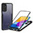 Carcasa Bumper Funda Silicona Transparente 360 Grados MJ1 para Samsung Galaxy M52 5G Negro