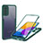Carcasa Bumper Funda Silicona Transparente 360 Grados MJ1 para Samsung Galaxy M52 5G Verde