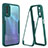 Carcasa Bumper Funda Silicona Transparente 360 Grados MJ1 para Vivo Y11s Verde