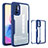 Carcasa Bumper Funda Silicona Transparente 360 Grados MJ1 para Xiaomi POCO M3 Pro 5G Azul