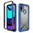 Carcasa Bumper Funda Silicona Transparente 360 Grados para Motorola Moto E20 Azul
