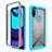 Carcasa Bumper Funda Silicona Transparente 360 Grados para Motorola Moto E20 Cian