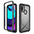 Carcasa Bumper Funda Silicona Transparente 360 Grados para Motorola Moto E20 Negro