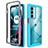 Carcasa Bumper Funda Silicona Transparente 360 Grados para Motorola Moto Edge S30 5G Cian