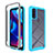 Carcasa Bumper Funda Silicona Transparente 360 Grados para Motorola Moto G Pure Cian