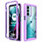 Carcasa Bumper Funda Silicona Transparente 360 Grados para Motorola Moto G200 5G Morado