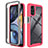 Carcasa Bumper Funda Silicona Transparente 360 Grados para Motorola Moto G22 Rosa Roja