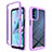 Carcasa Bumper Funda Silicona Transparente 360 Grados para Motorola Moto G31 Morado