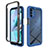 Carcasa Bumper Funda Silicona Transparente 360 Grados para Motorola Moto G41 Azul