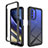 Carcasa Bumper Funda Silicona Transparente 360 Grados para Motorola Moto G51 5G Negro