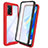 Carcasa Bumper Funda Silicona Transparente 360 Grados para Oppo A74 4G Rojo