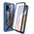 Carcasa Bumper Funda Silicona Transparente 360 Grados para Oppo F19 Pro Azul