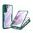 Carcasa Bumper Funda Silicona Transparente 360 Grados para Samsung Galaxy S21 FE 5G Verde