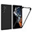 Carcasa Bumper Funda Silicona Transparente 360 Grados para Samsung Galaxy S21 Ultra 5G Negro