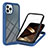 Carcasa Bumper Funda Silicona Transparente 360 Grados YB1 para Apple iPhone 14 Pro Azul