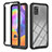 Carcasa Bumper Funda Silicona Transparente 360 Grados YB1 para Samsung Galaxy A31 Negro