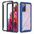 Carcasa Bumper Funda Silicona Transparente 360 Grados YB1 para Samsung Galaxy S20 Lite 5G Azul