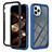 Carcasa Bumper Funda Silicona Transparente 360 Grados YB2 para Apple iPhone 13 Pro Azul