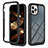 Carcasa Bumper Funda Silicona Transparente 360 Grados YB2 para Apple iPhone 13 Pro Negro