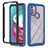 Carcasa Bumper Funda Silicona Transparente 360 Grados YB2 para Motorola Moto G10 Azul
