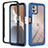 Carcasa Bumper Funda Silicona Transparente 360 Grados YB2 para Motorola Moto G32 Azul