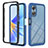 Carcasa Bumper Funda Silicona Transparente 360 Grados YB2 para Oppo A17 Azul