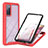 Carcasa Bumper Funda Silicona Transparente 360 Grados YB2 para Samsung Galaxy S20 Lite 5G Rojo