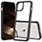 Carcasa Bumper Funda Silicona Transparente 360 Grados ZJ1 para Apple iPhone 14 Plus Negro