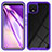 Carcasa Bumper Funda Silicona Transparente 360 Grados ZJ1 para Google Pixel 4 Purpura Claro